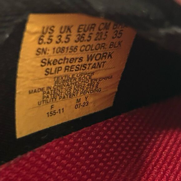 Skechers Sneakers Women's Size 6.5 Color Black Work Slip Resistant Slip-Ins - Picture 9 of 12